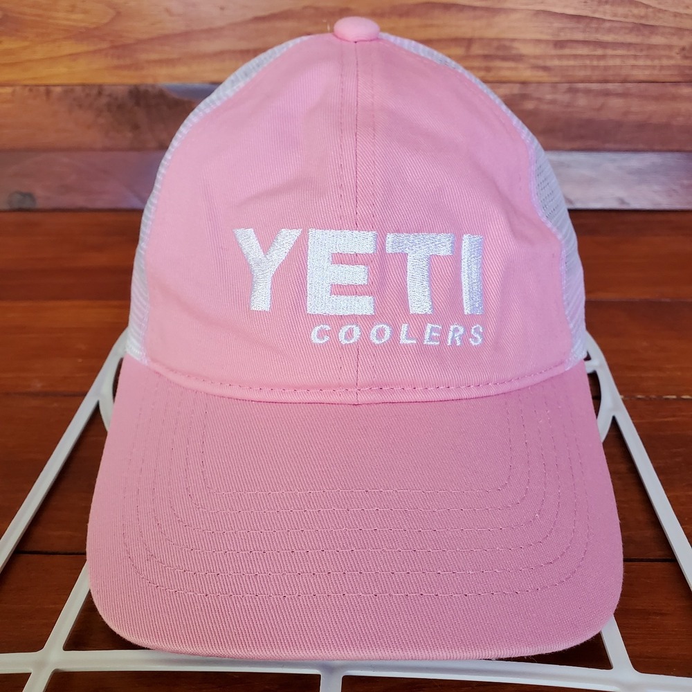 YETI Coolers Trucker Hat Cap Women Snapback Mesh Pink Outdoor‎ Camping Hiking
